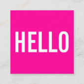 Minimale Hallo Visitekaartjes (Voorkant)