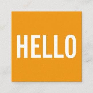 Minimale Hallo Visitekaartjes