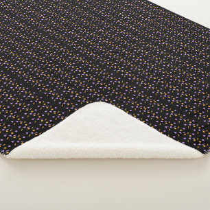 Minimale Halloween-confetti-sprinkels baby Sherpa Deken