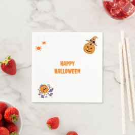 Minimale Halloween Party Pumpkin Servet