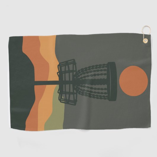 Minimale handdoek met Golf-mandje (Horizontaal)