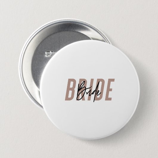 Minimale handgeschakelde bride Button | Roze (Voorkant /achterkant)
