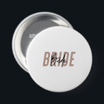 Minimale handgeschakelde bride Button | Roze<br><div class="desc">Minimale handgeschakelde bride Button | Roze | Bachelorette Party</div>