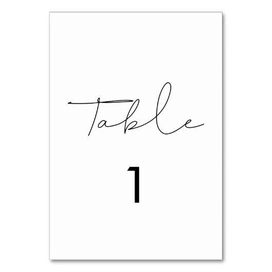 Minimale handgeschreven bruiloft kaart (Achterkant)