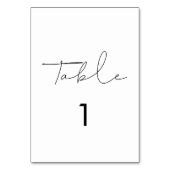 Minimale handgeschreven bruiloft kaart (Voorkant)