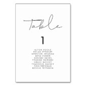 Minimale handgeschreven bruiloft-kaarten voor brui kaart (Voorkant)