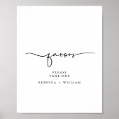 Minimale handgeschreven de Kaarten van het Manuscr Poster (Voorkant)