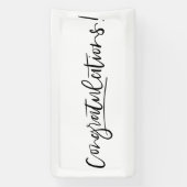 Minimale handgeschreven felicitaties banner (Verticaal)