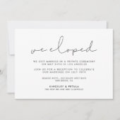 Minimale handgeschreven ontvangst voor ontwikkelin kaart (Voorkant)