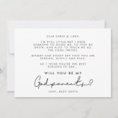 Minimale handgeschreven voorstelkaart voor godoude kaart (Voorkant)