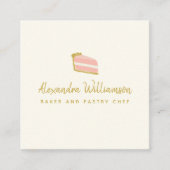 Minimale handkookplaat met bakken vierkante visitekaartje (Voorkant)