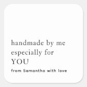 Minimale handleiding speciaal voor uw naam vierkante sticker (Voorkant)