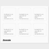 Minimale handleiding speciaal voor uw naam vierkante sticker (Vel)