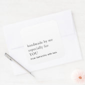 Minimale handleiding speciaal voor uw naam vierkante sticker (Envelop)