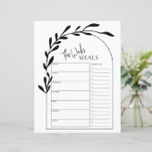 Minimale handleiding Tekst wekelijks Meal Planner (Staand voorkant)