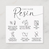 Minimale handleiding voor Epoxyhars in Logo Hartel Vierkante Visitekaartje (Voorkant)