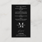 Minimale handleiding voor fake nagels en toepassin visitekaartje (Achterkant)