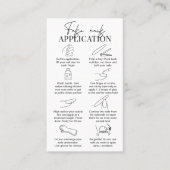 Minimale handleiding voor fake nagels en toepassin visitekaartje (Voorkant)