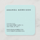 Minimale handleiding voor professionele sociale me vierkante visitekaartje (Achterkant)