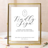 Minimale handmatige gebarenteken voor eBay Manuscr Poster