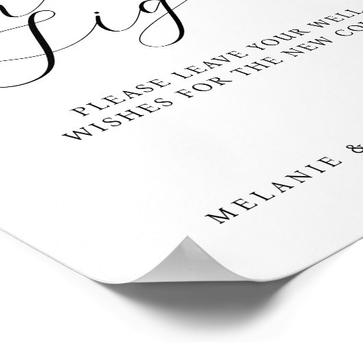 Minimale handmatige gebarenteken voor eBay Manuscr Poster (Hoek)