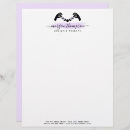 Minimale handpalen en motorfase metafysisch Reiki Briefhoofd