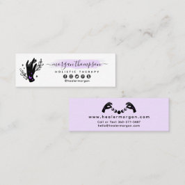 Minimale handpalen en motorfase metafysisch Reiki Mini Visitekaartje