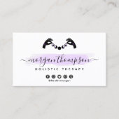 Minimale handpalen en motorfase metafysisch Reiki Visitekaartje (Voorkant)