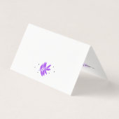 Minimale handpalen Moon Logo Klant Dank u Kaart (Achterkant)