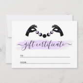 Minimale handpalen Moon Reiki Cadeaukaart Kaart (Voorkant)