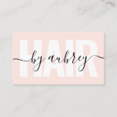 Minimale handschriftelijke kalligrafie visitekaartje (Voorkant)