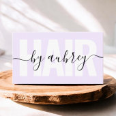 Minimale handschriftelĳke kalligrafie visitekaartje