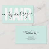 Minimale handschriftelĳke kalligrafie visitekaartje (Voorkant / Achterkant)