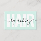 Minimale handschriftelĳke kalligrafie visitekaartje (Voorkant)