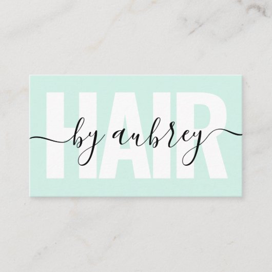 Minimale handschriftelĳke kalligrafie visitekaartje (Voorkant)