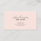 Minimale handschriftremcalligrafie Hartelijk dank Visitekaartje (Achterkant)