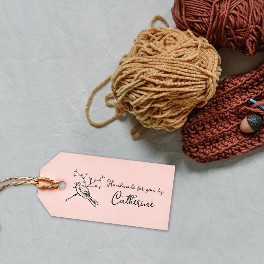 Minimale handtekening met reservevogel, Aangepast Rubberstempel