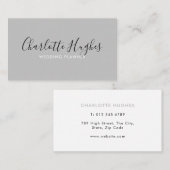 Minimale handtekening visitekaartje (Voorkant / Achterkant)