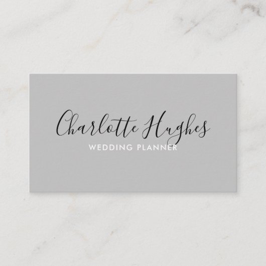 Minimale handtekening visitekaartje (Voorkant)