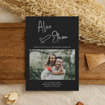 Minimale handtekeningen Hartfoto zwart