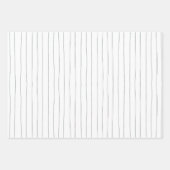 Minimale handtekeningen met stripes Stippen spots Inpakpapier Vel (Voorkant 3)