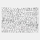 Minimale handtekeningen met stripes Stippen spots Inpakpapier Vel (Voorkant)