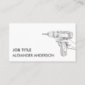 Minimale Handyman Services Tool Onderhoud Visitekaartje (Voorkant)