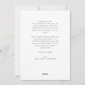 Minimale Happy New Year Card Feestdagenkaart (Achterkant)