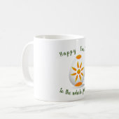 Minimale Happy Paast  cartoon koffie Mok (Voorkant links)