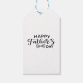 Minimale Happy Vaderdag ronde Sticker met de hand Cadeaulabel (Voorkant)