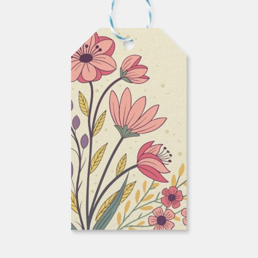 Minimale Happy Vaderdag ronde Sticker met de hand Cadeaulabel (Achterkant)