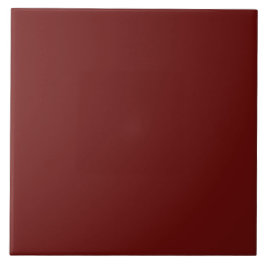 Minimale hardkleurige Mahogany Red Plain Solid Col Tegeltje
