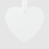 Minimale Hart Kalender Trouwdag Ornament (achterkant)