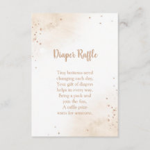 Minimale Hart Luier Raffle Kaart – Modern Roze